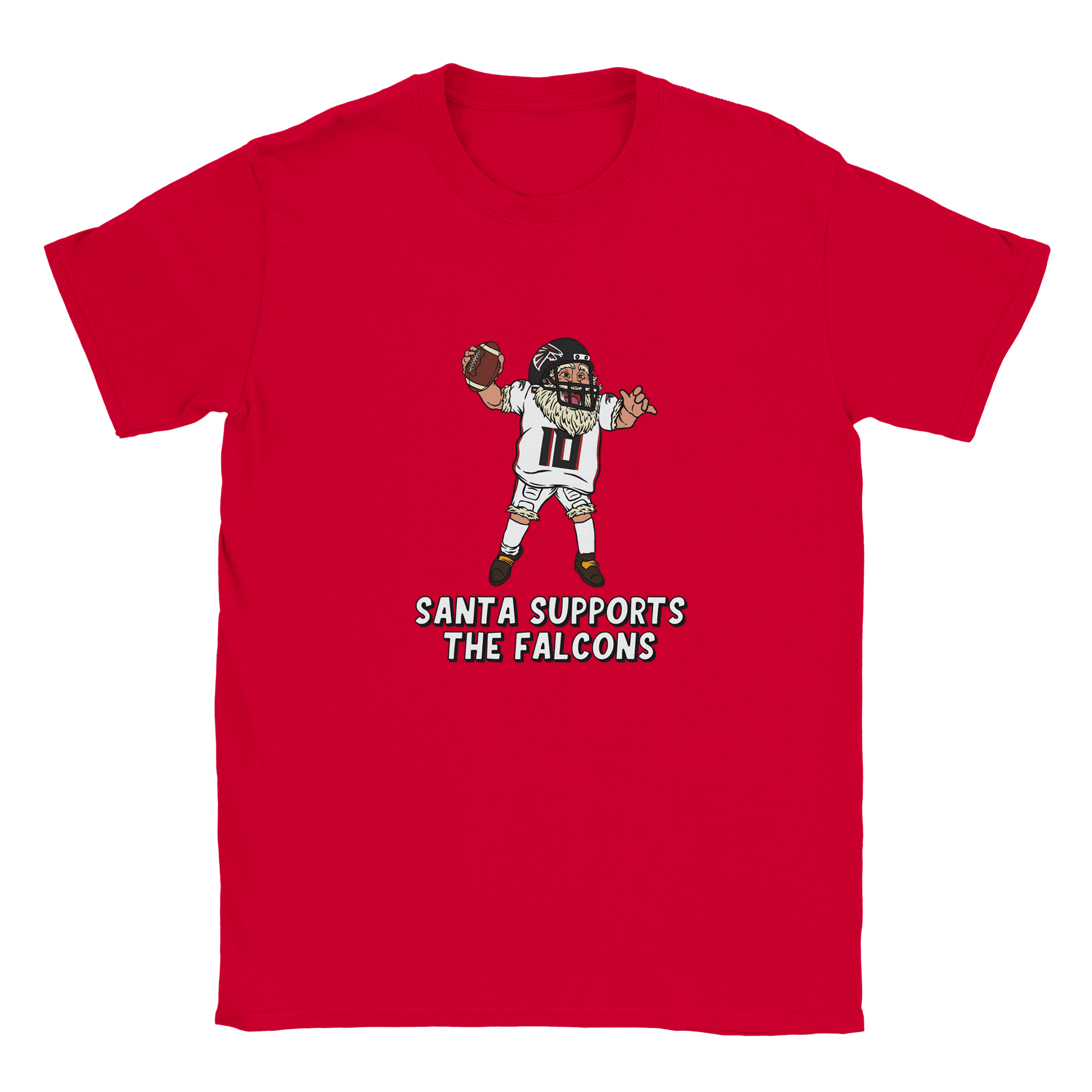 Atlanta Falcons Kids Crewneck Santa T-shirt