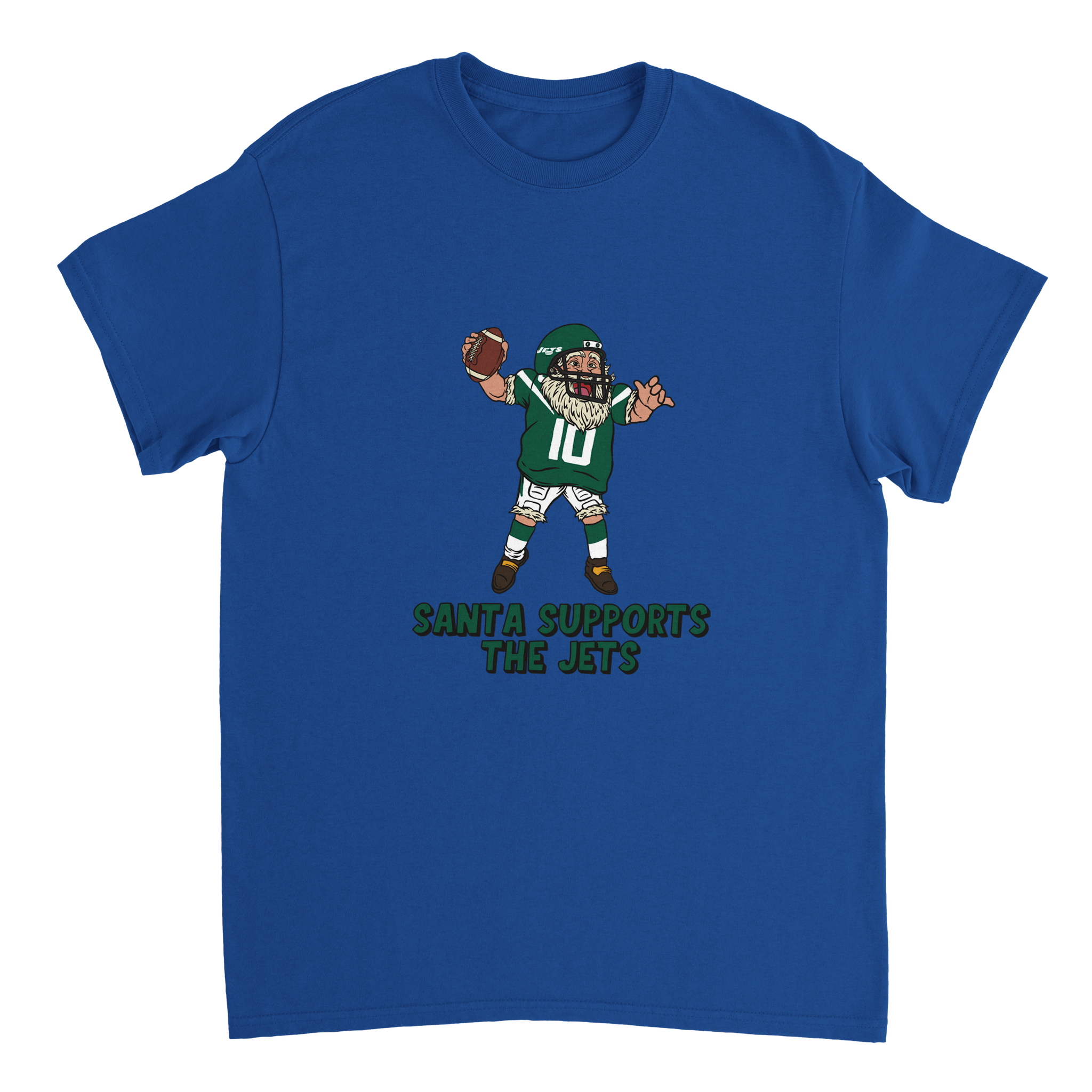 New York Jets Unisex Crewneck Santa T-shirt