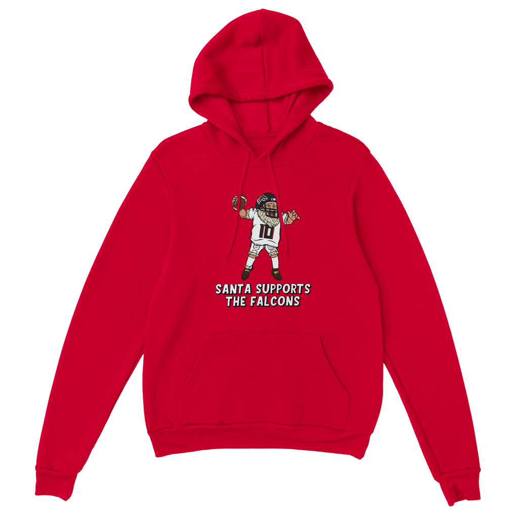 Atlanta Falcons Unisex Pullover Santa Hoodie