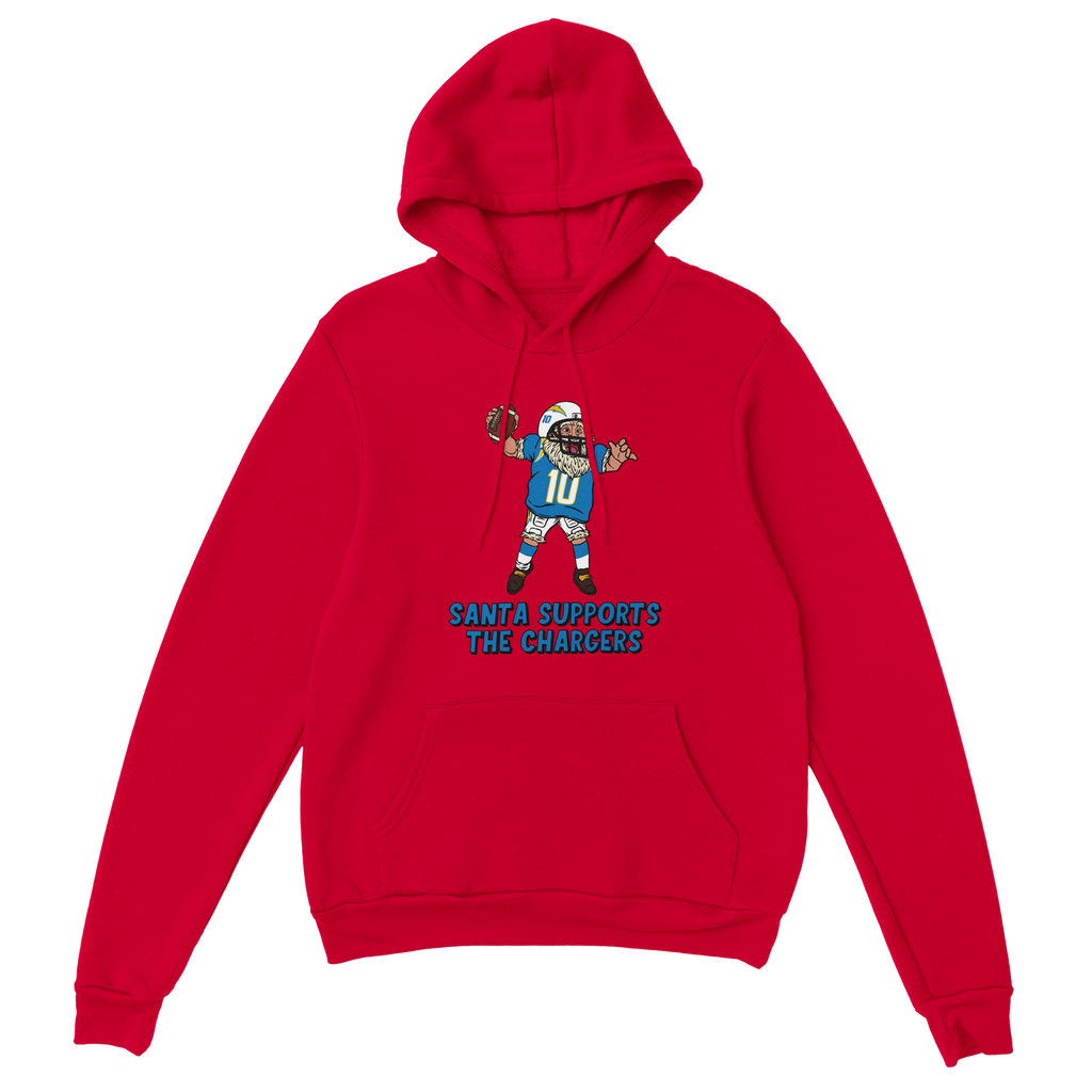 Los Angeles Chargers Unisex Pullover Santa Hoodie