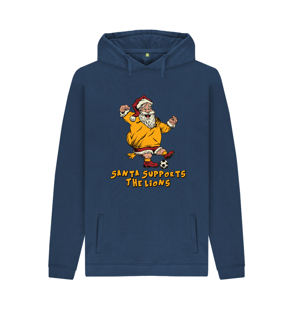 Navy Printed Hoody Front