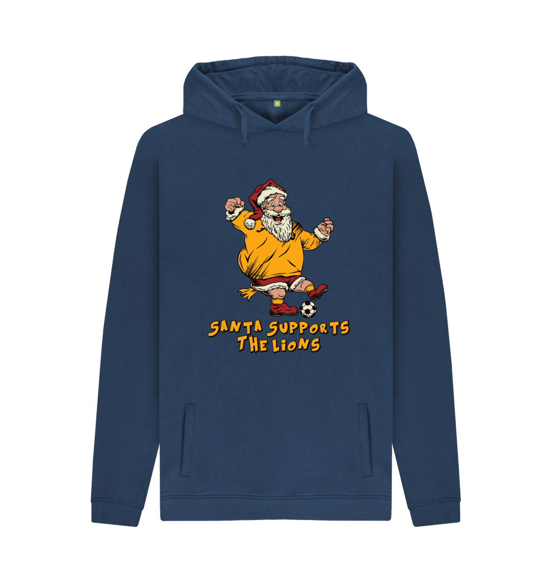 Navy Printed Hoody Front