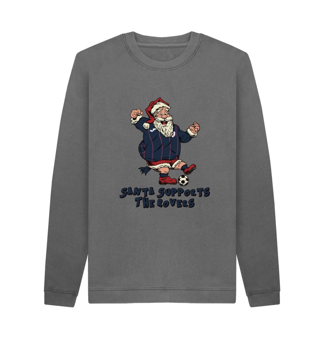 Slate Grey Raith Rovers Men's Santa Jumper