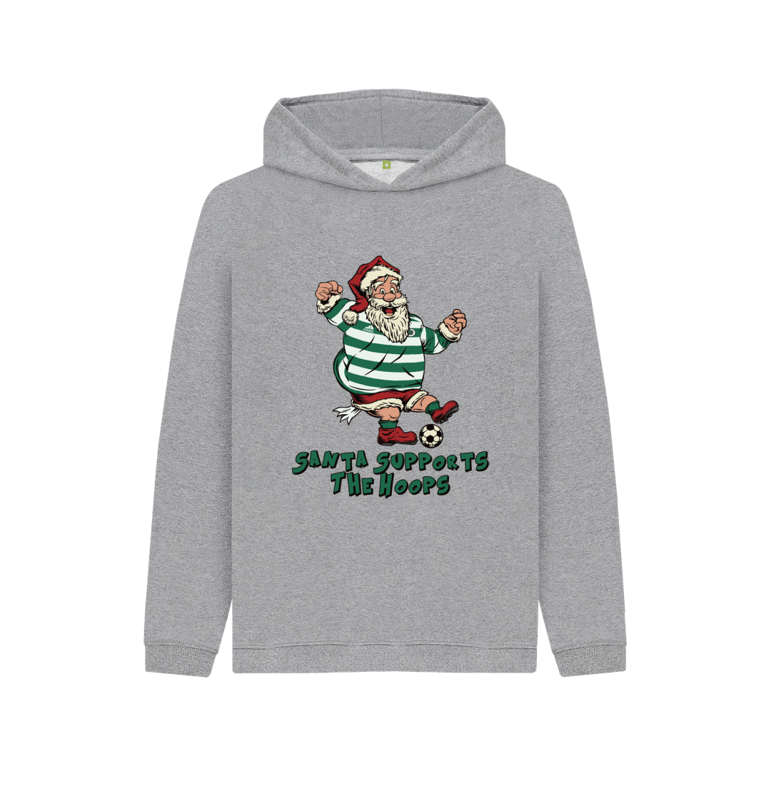 Athletic Grey Printed Kids Hoodie Front