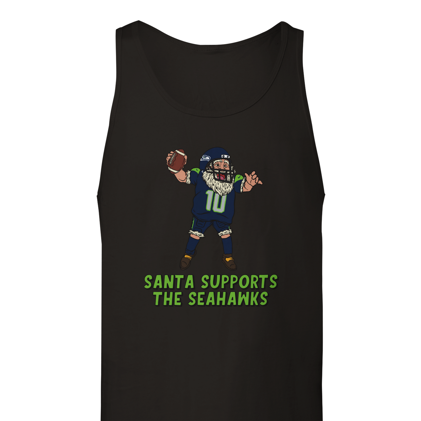 Seattle Seahawks Unisex Santa Tank Top