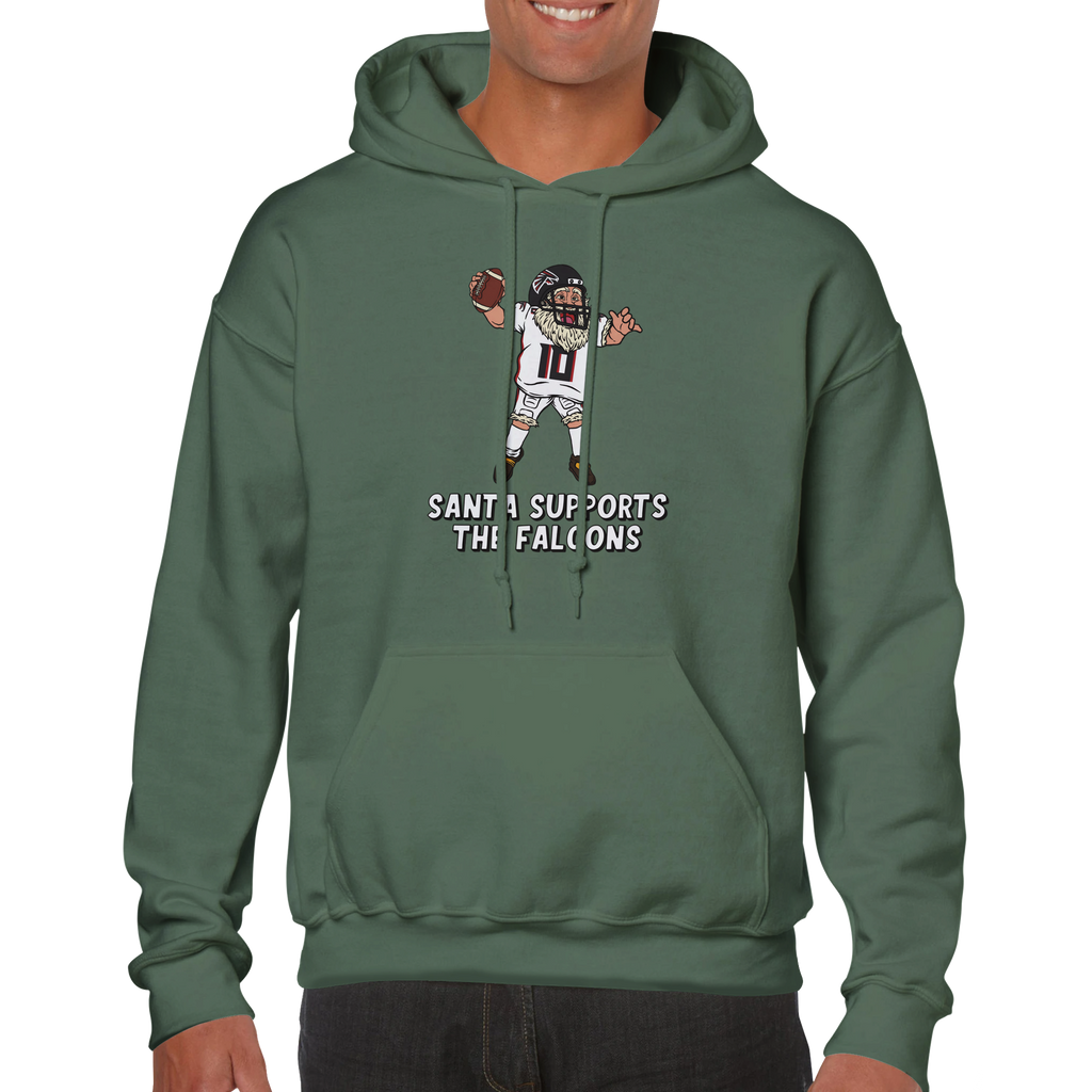 Atlanta Falcons Unisex Pullover Santa Hoodie