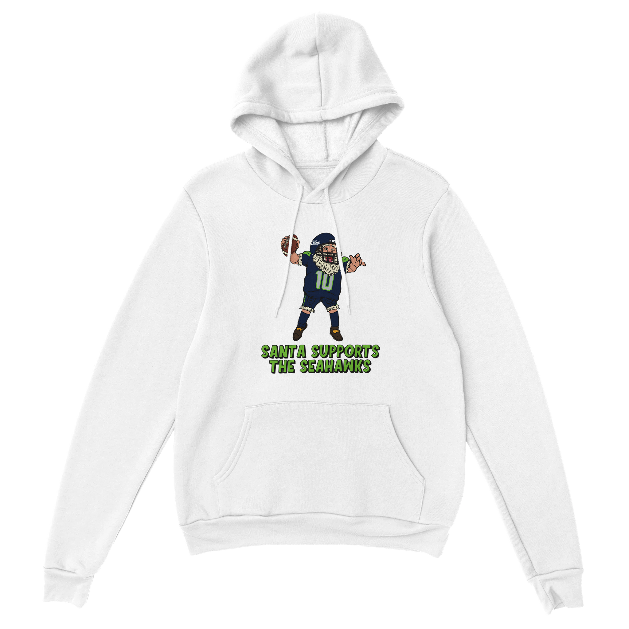 Seattle Seahawks Unisex Pullover Santa Hoodie