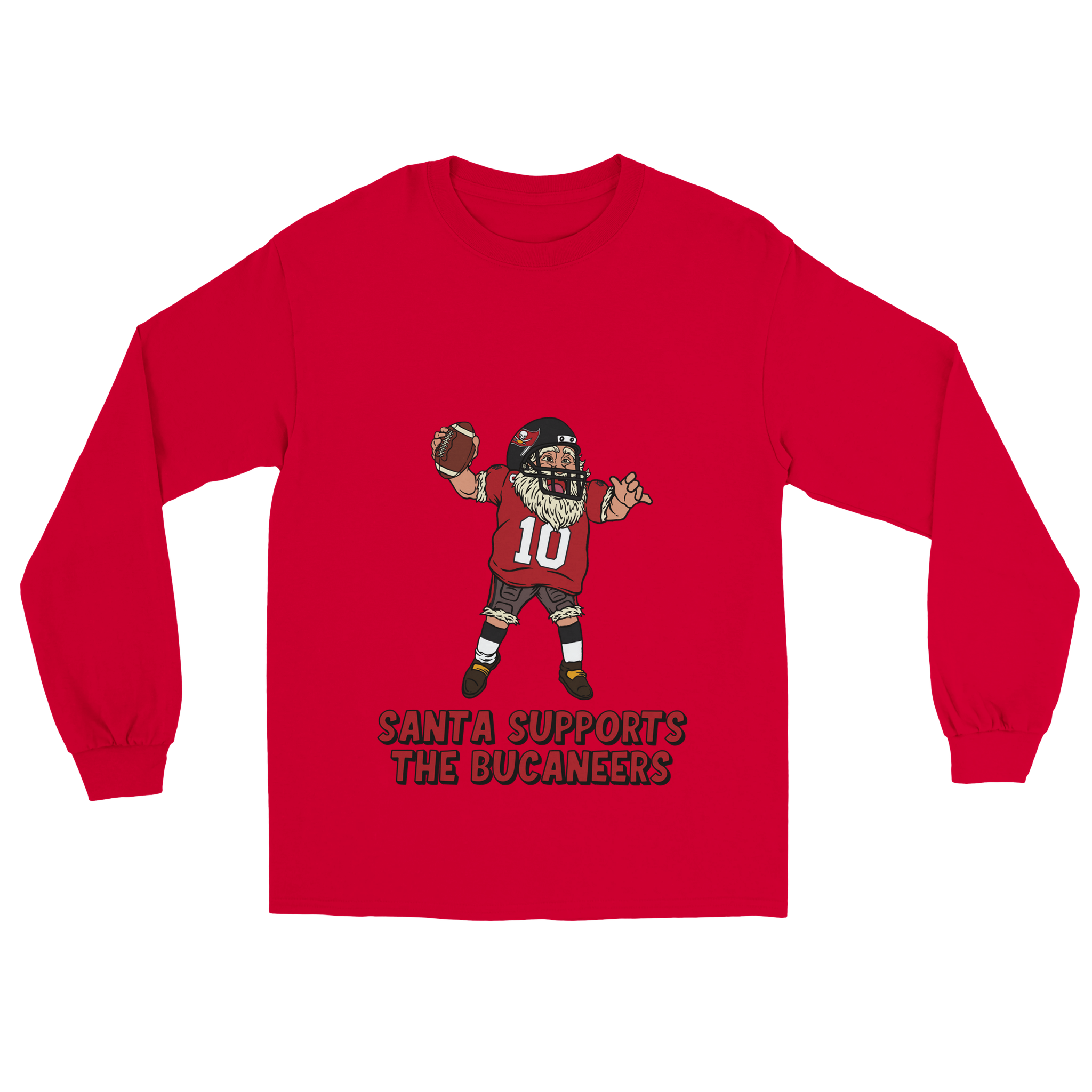 Tampa Bay Buccaneers Unisex Longsleeve Santa T-shirt