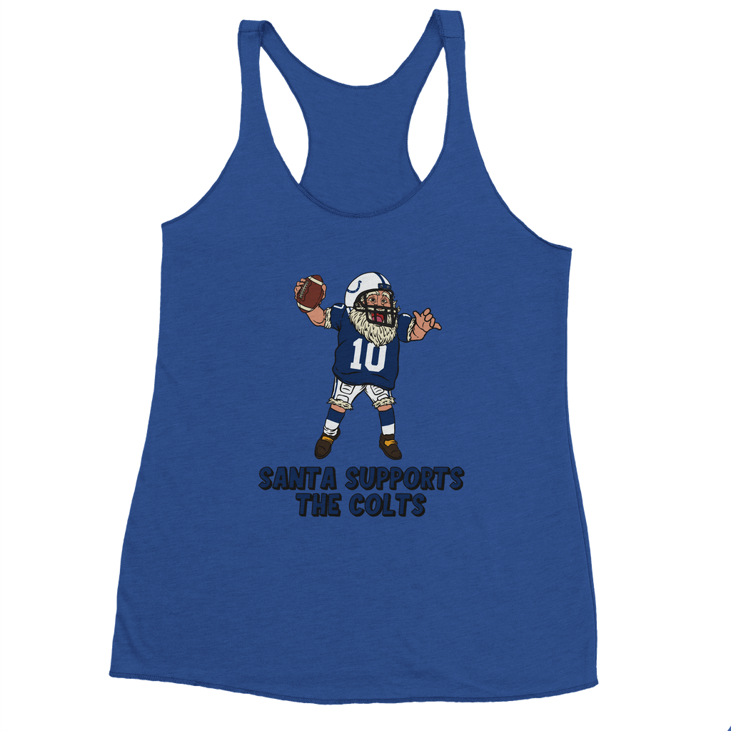 Indianapolis Colts Women's Racerback Santa Tank Top