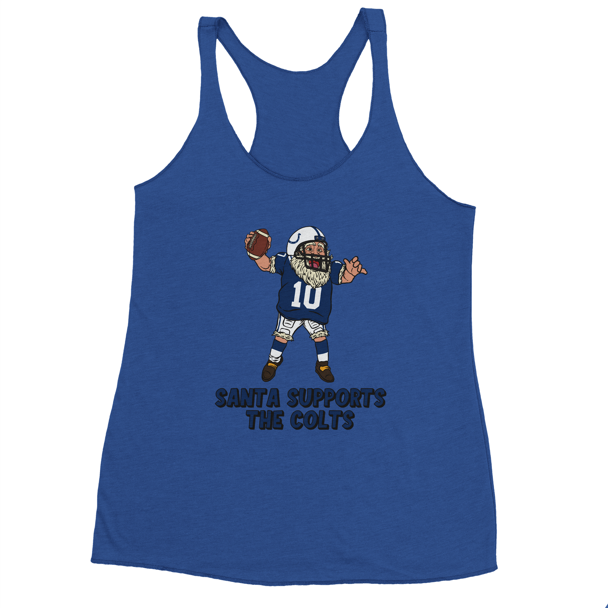 Indianapolis Colts Women's Racerback Santa Tank Top