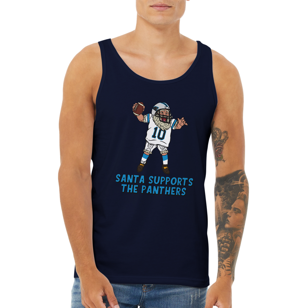 Carolina Panthers Unisex Santa Tank Top