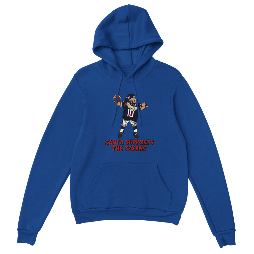 Houston Texans Unisex Pullover Santa Hoodie