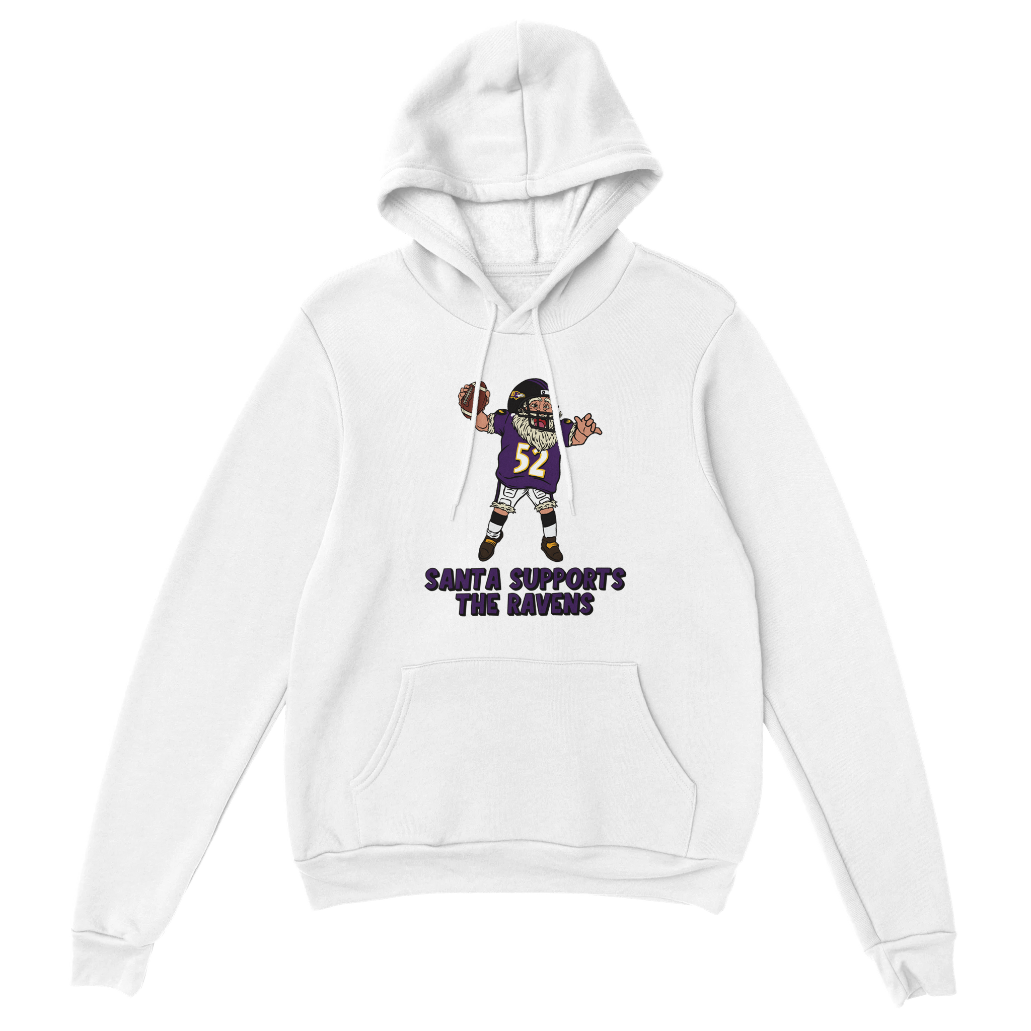 Baltimore Ravens Unisex Pullover Santa Hoodie