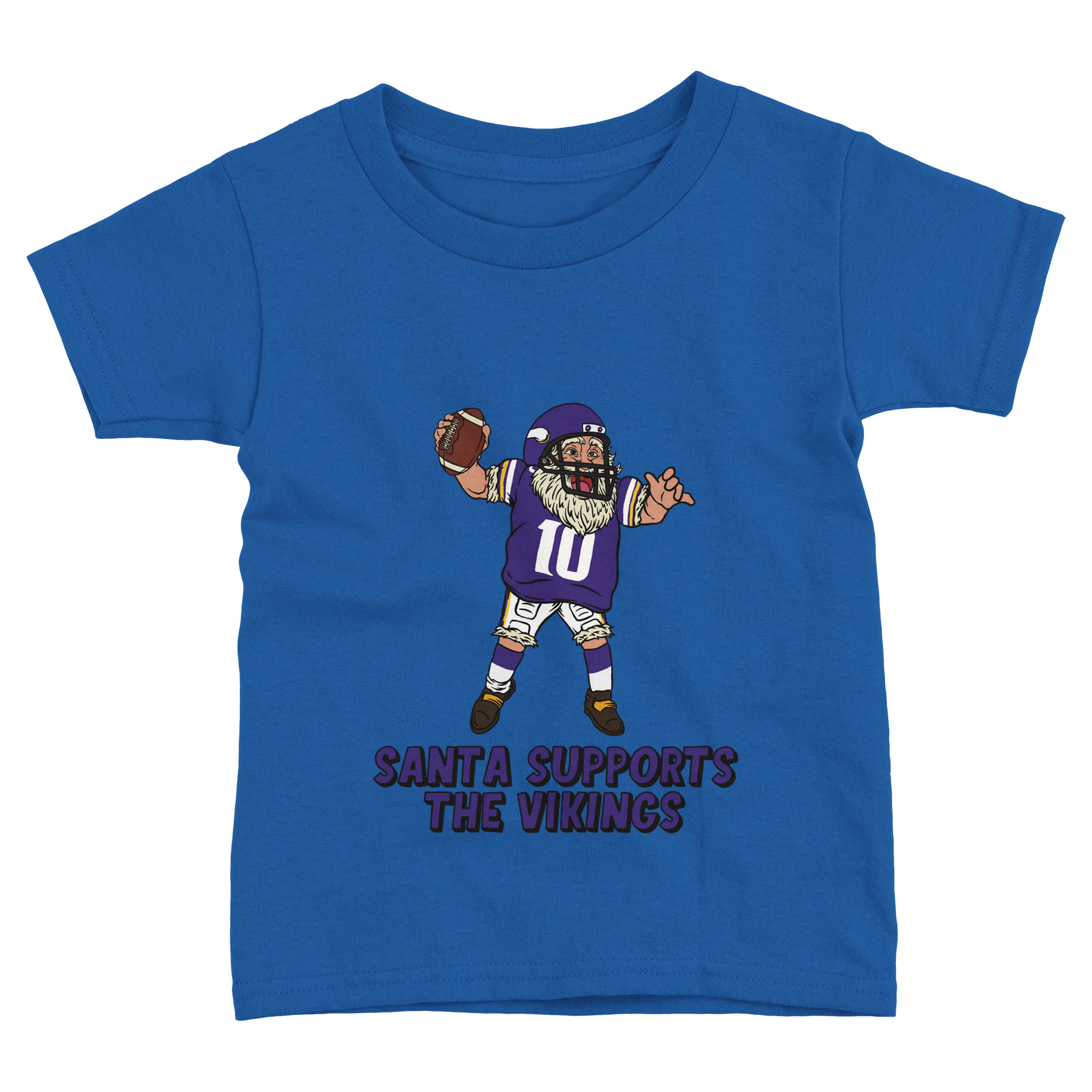 Minnesota Vikings Toddler Fine Jersey Santa T-Shirt