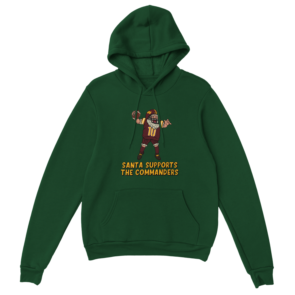 Washington Commanders Unisex Pullover Santa Hoodie