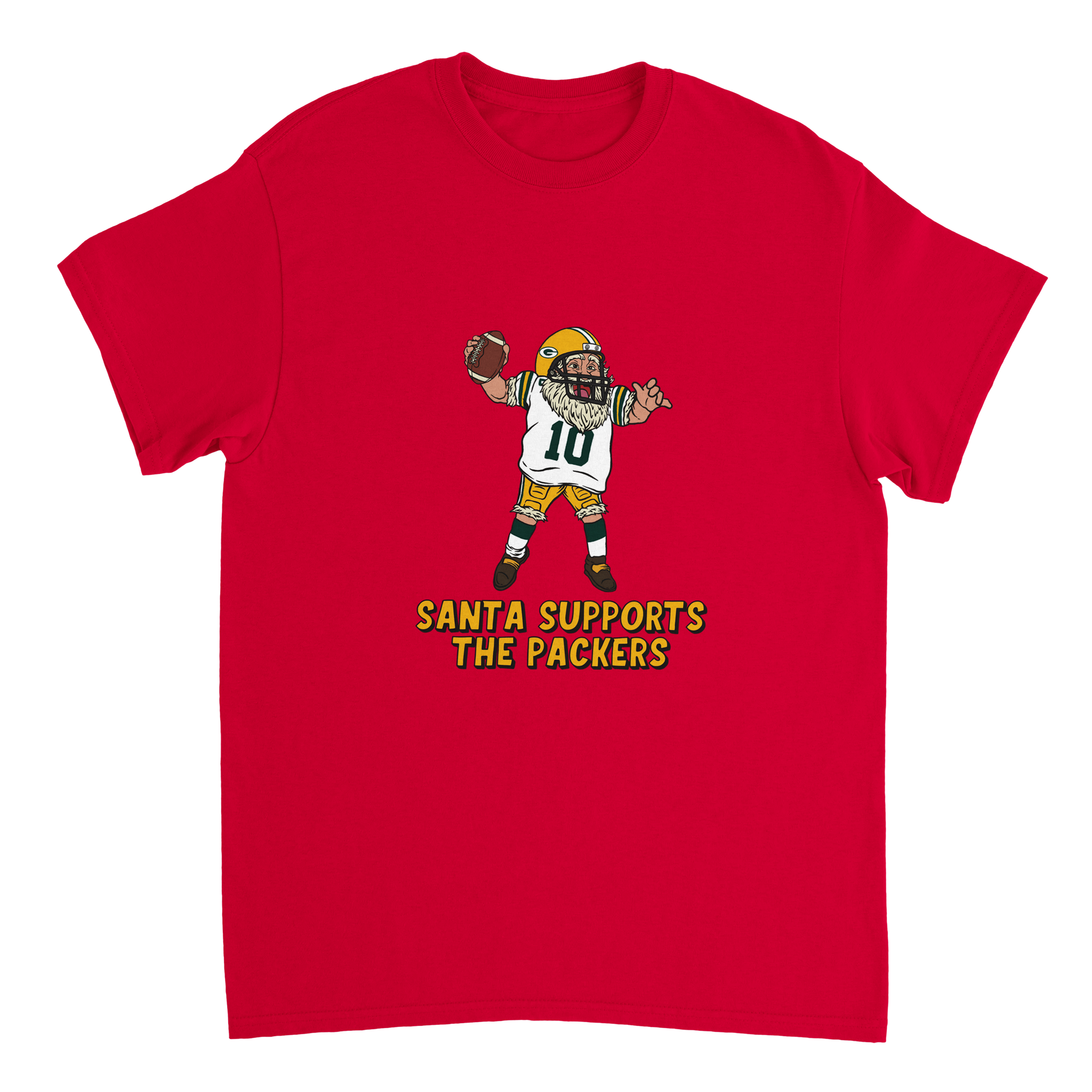 Green Bay Packers Unisex Crewneck Santa T-shirt