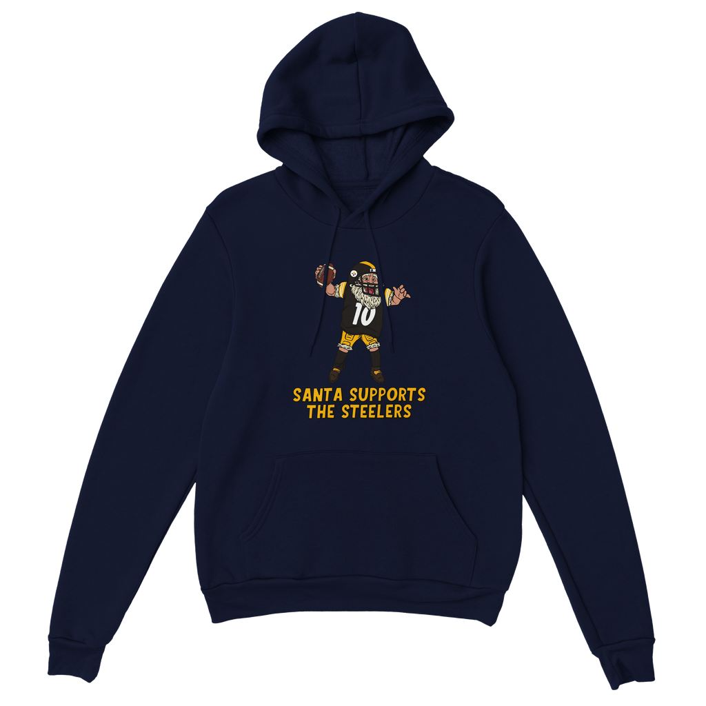 Pittsburgh Steelers Unisex Pullover Santa Hoodie