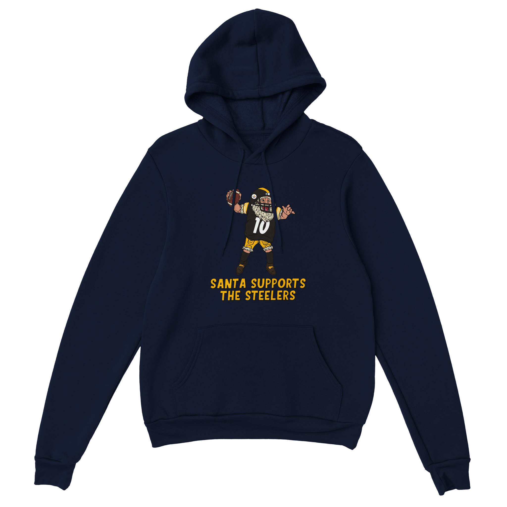 Pittsburgh Steelers Unisex Pullover Santa Hoodie