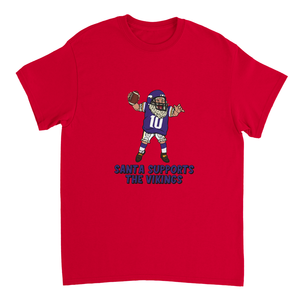 Minnesota Vikings Unisex Crewneck Santa T-shirt