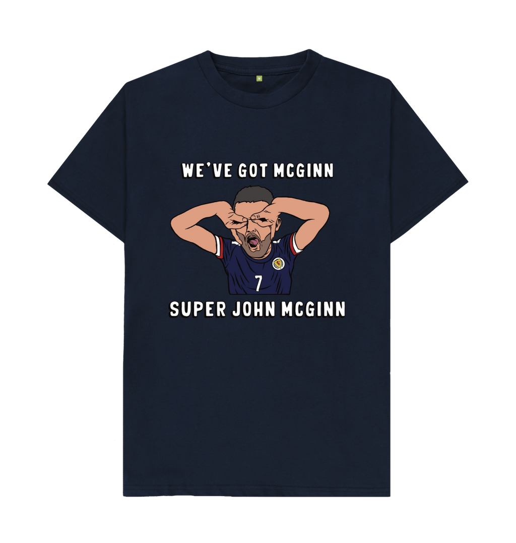 Navy Blue Printed T-shirt Front