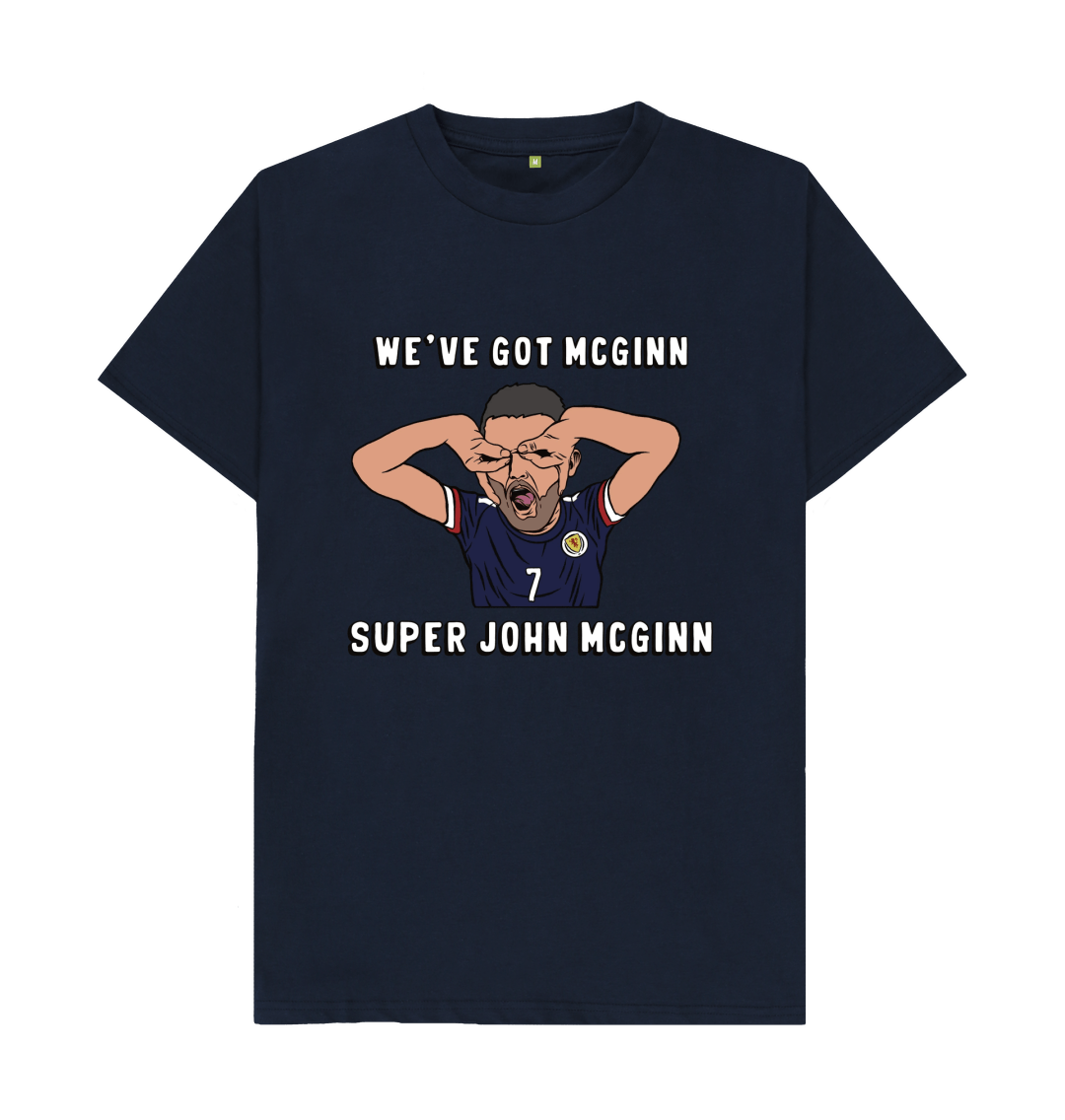 Navy Blue Printed T-shirt Front