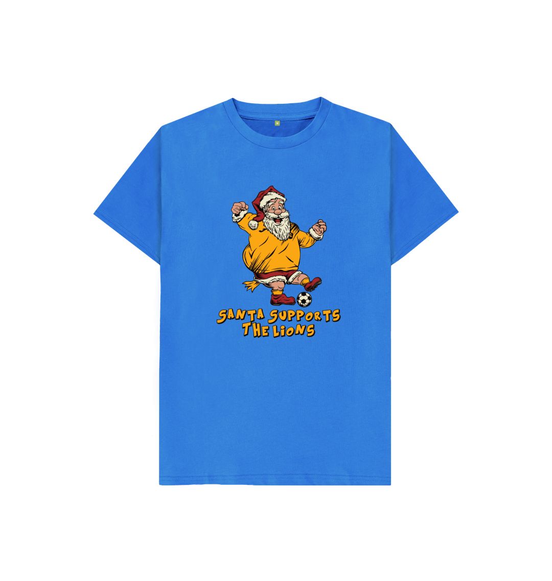 Bright Blue Livingston Kids Santa T-shirt
