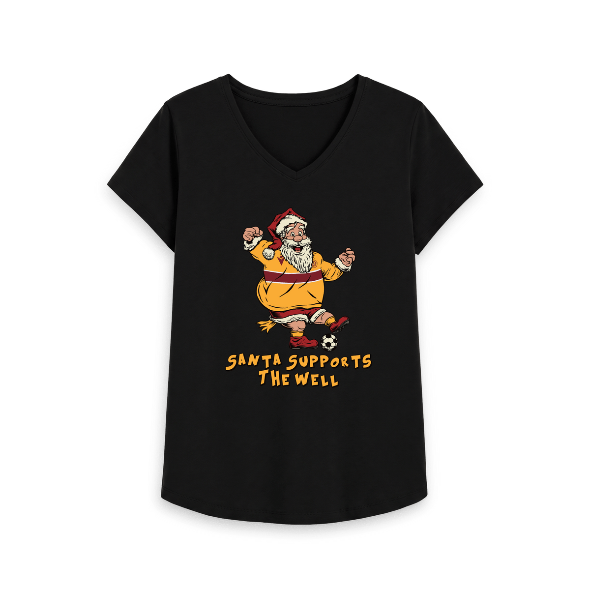 Black Printed T-shirt Front