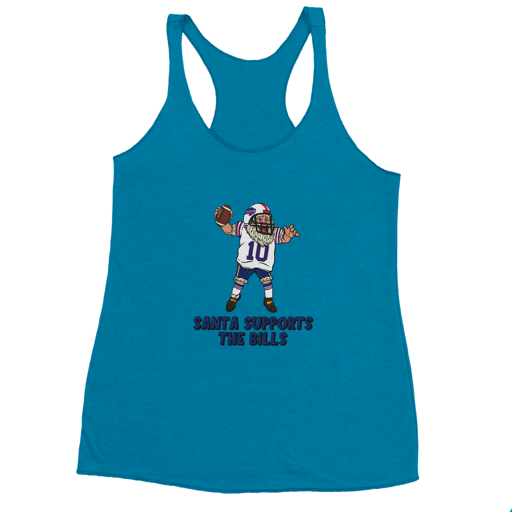 Buffalo Bills Women's Racerback Santa Tank Top