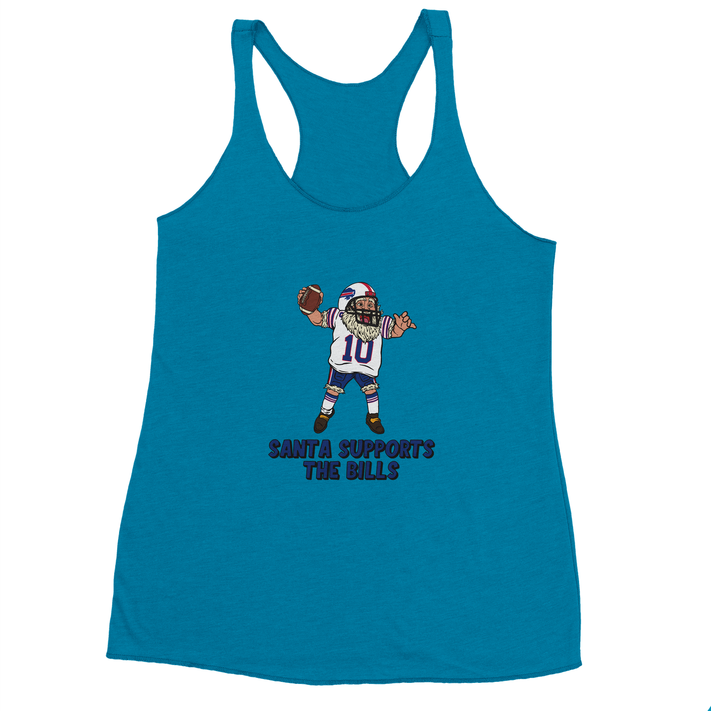 Buffalo Bills Women's Racerback Santa Tank Top