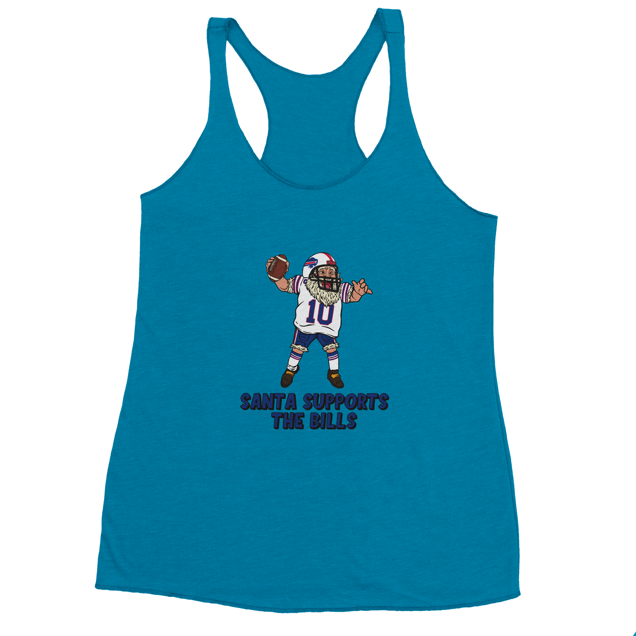 Buffalo Bills Women's Racerback Santa Tank Top