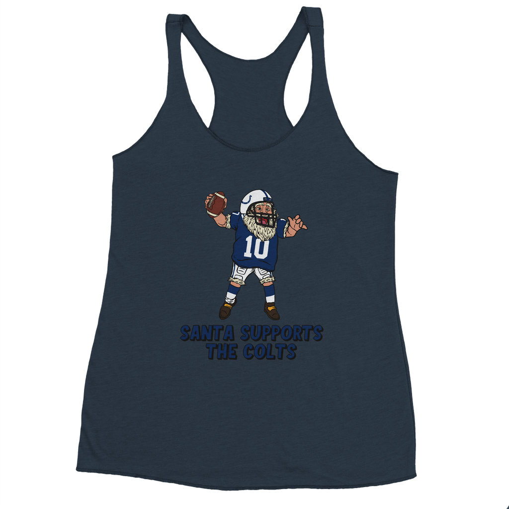 Indianapolis Colts Women's Racerback Santa Tank Top