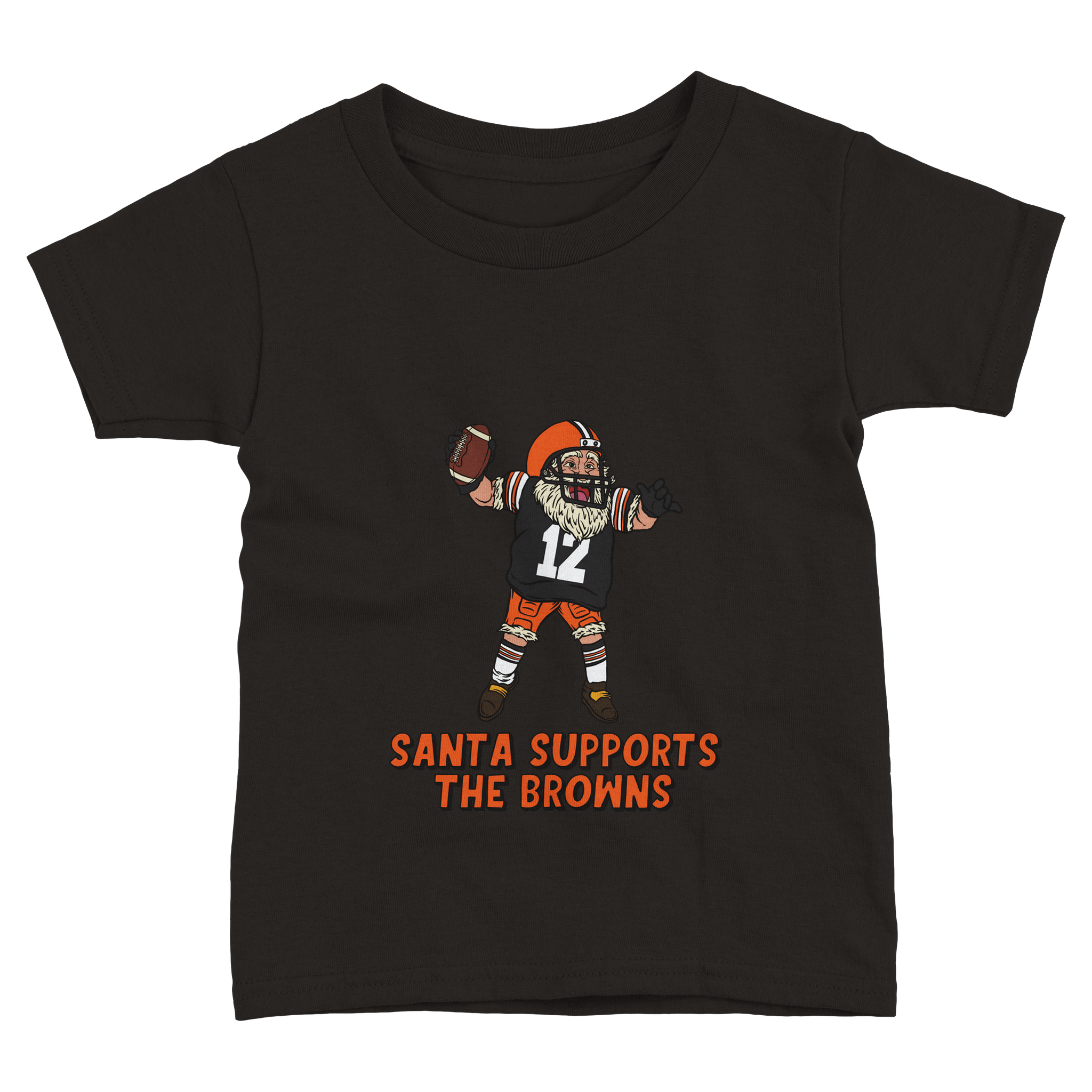 Cleveland Browns Toddler Fine Jersey Santa T-Shirt