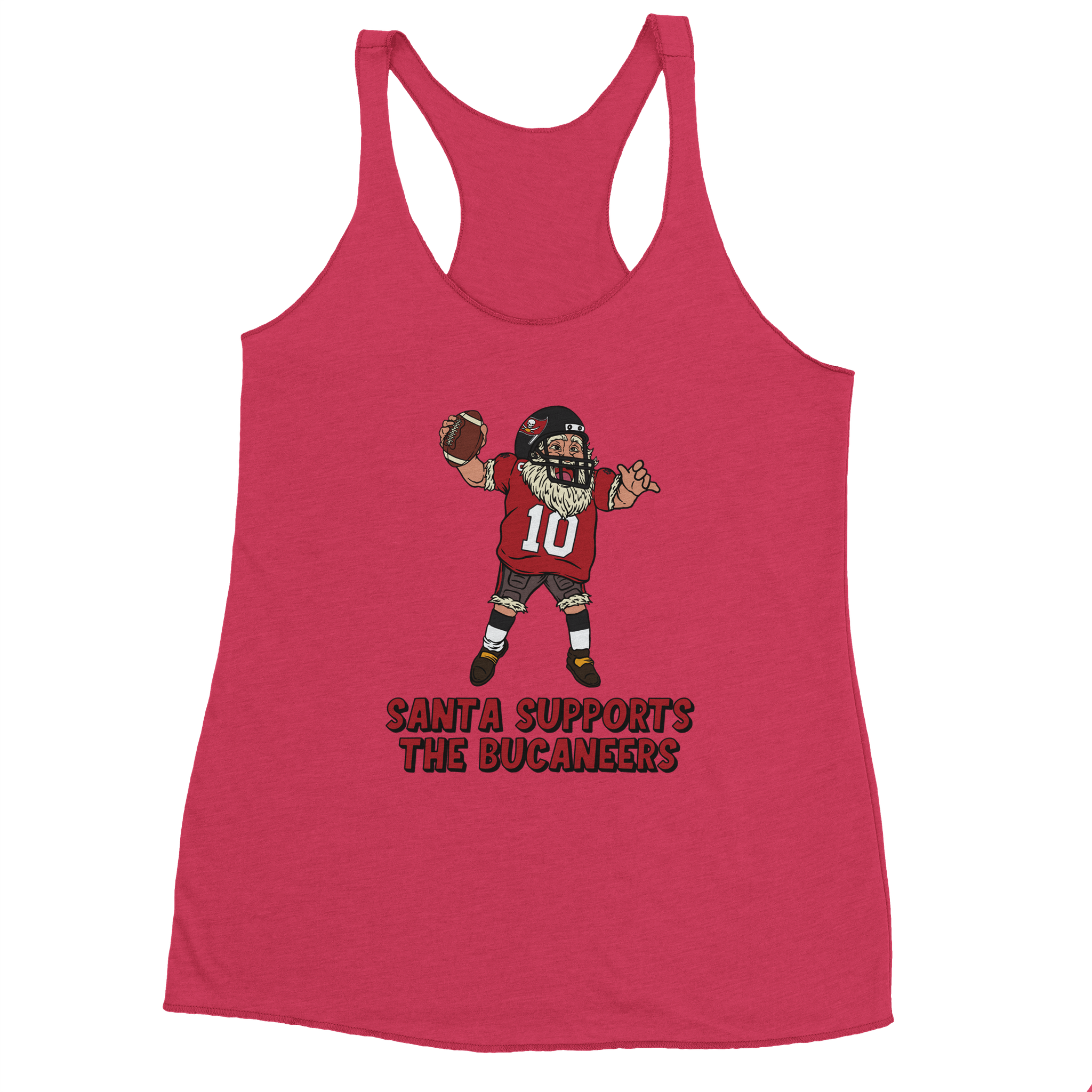 Tampa Bay Buccaneers Women's Racerback Santa Tank Top