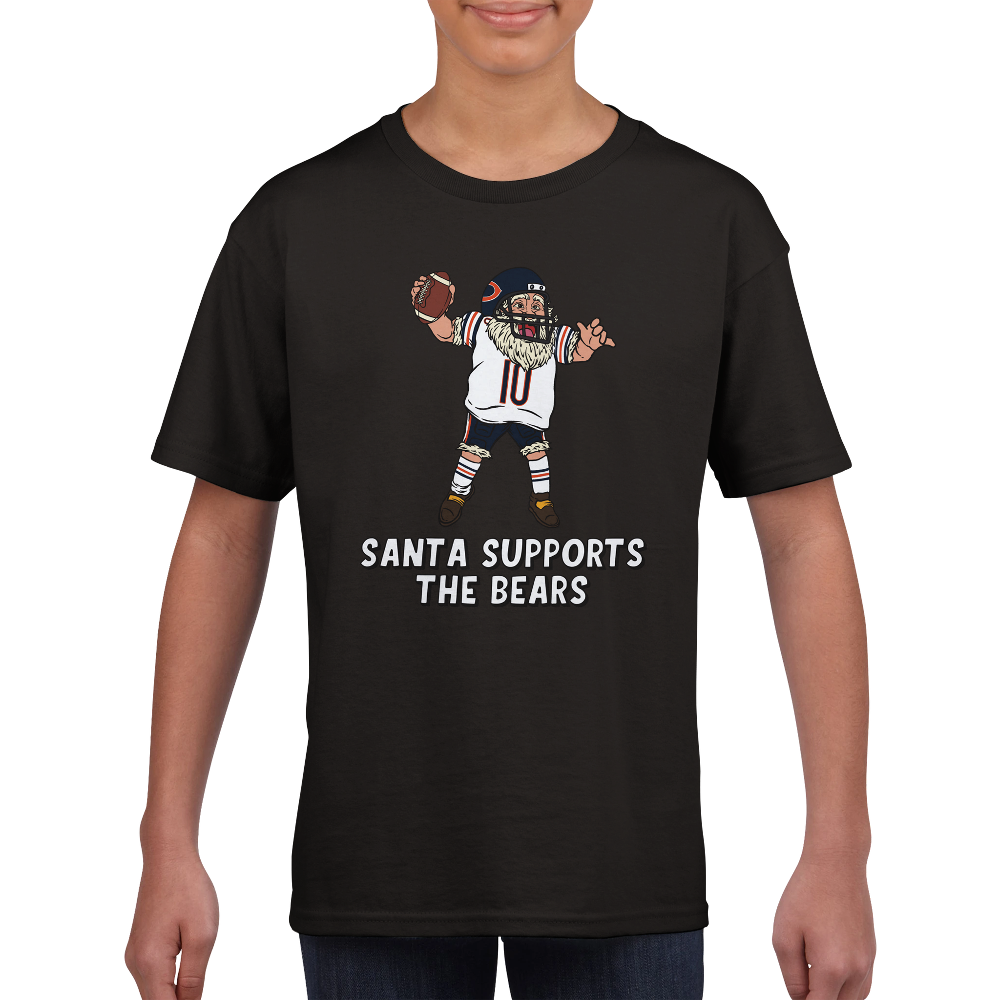 Chicago Bears Kids Crewneck Santa T-shirt