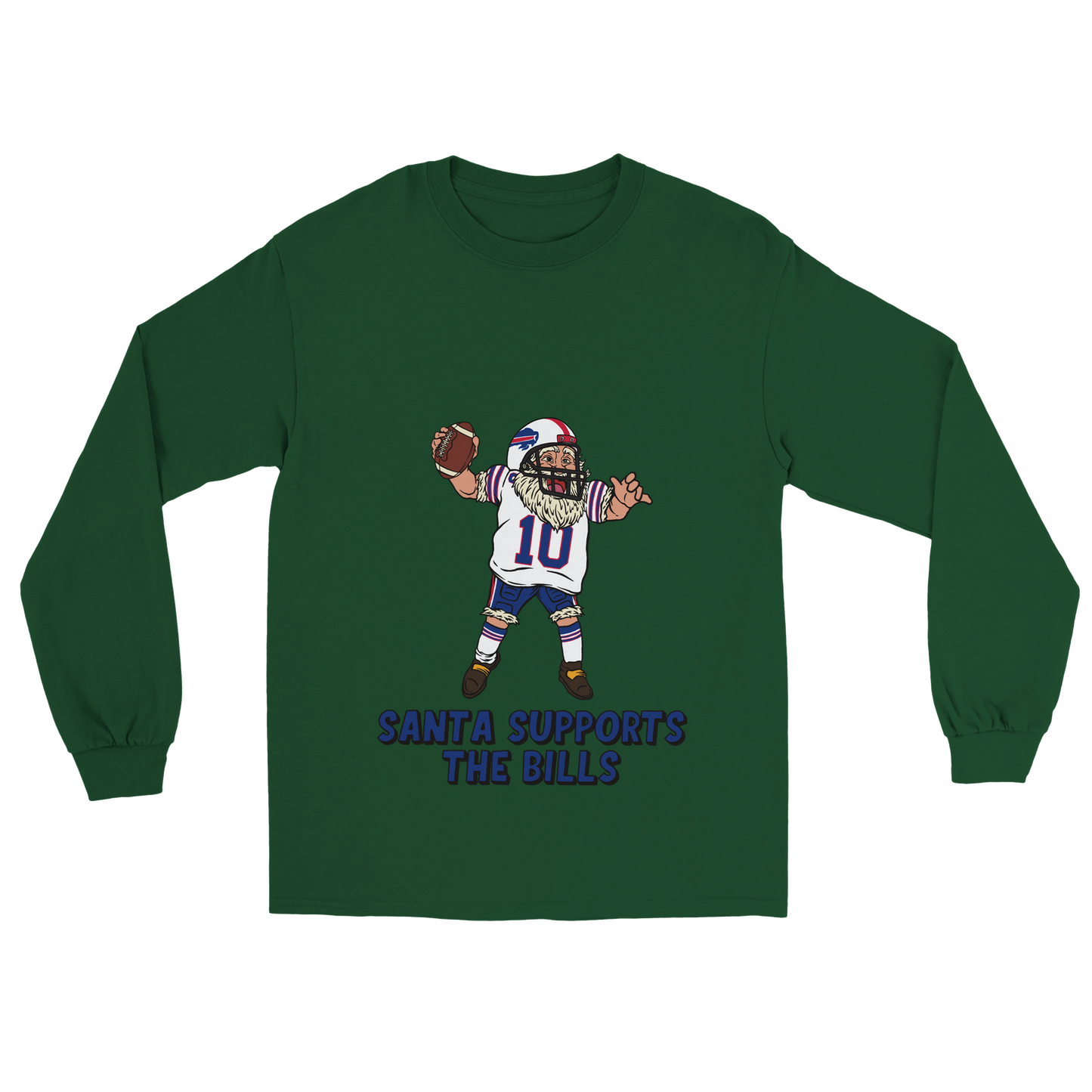 Buffalo Bills Unisex Longsleeve Santa T-shirt
