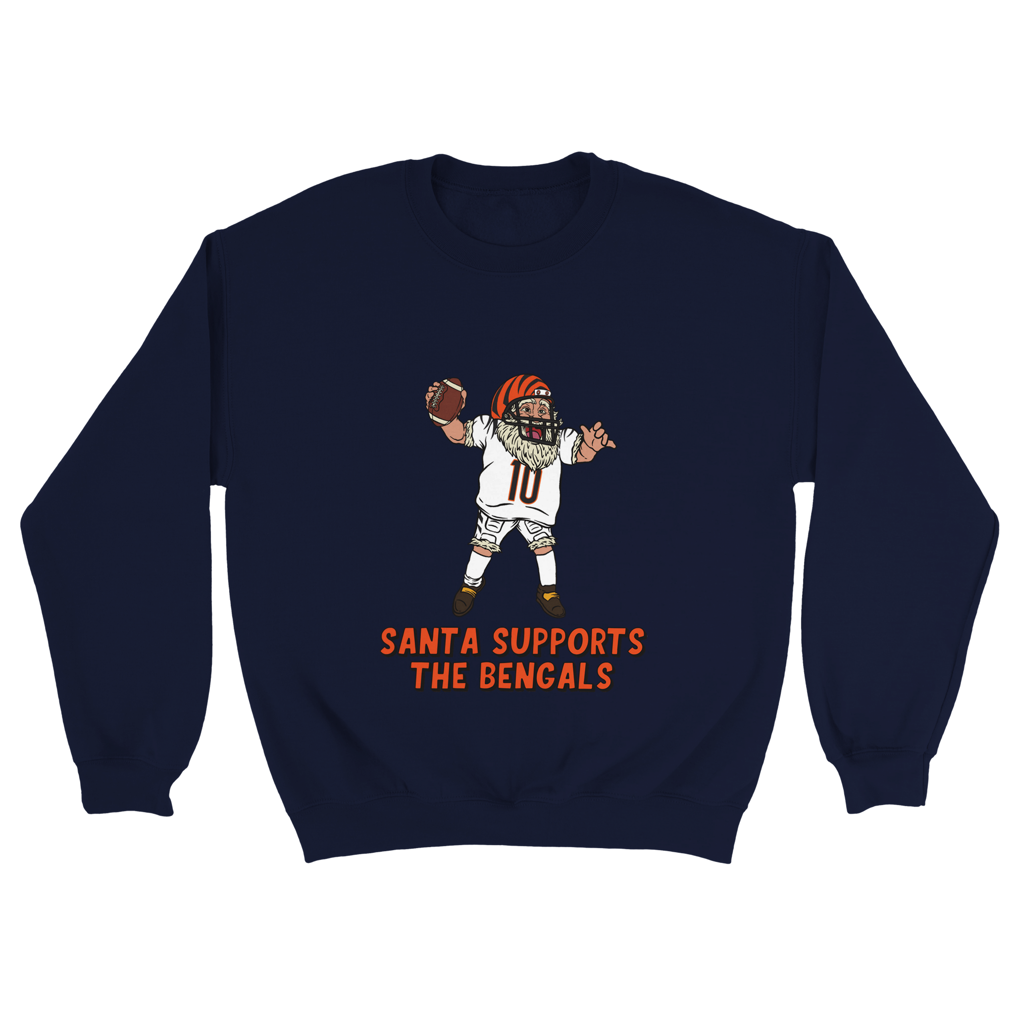 Cincinnati Bengals Unisex Crewneck Santa Sweatshirt
