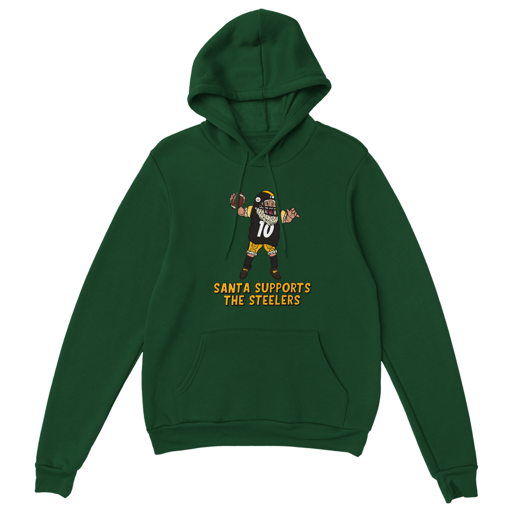 Pittsburgh Steelers Unisex Pullover Santa Hoodie