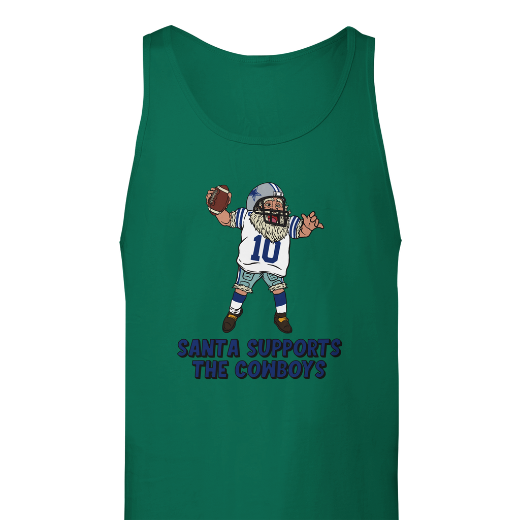Dallas Cowboys Unisex Santa Tank Top