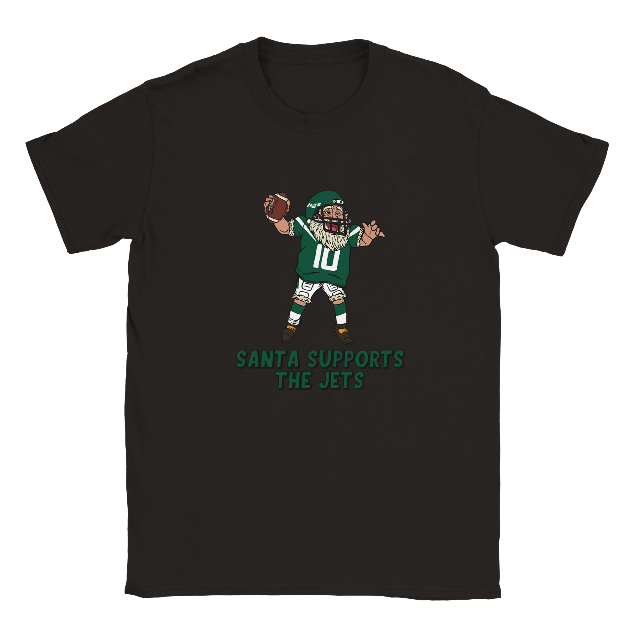 New York Jets Kids Crewneck Santa T-shirt