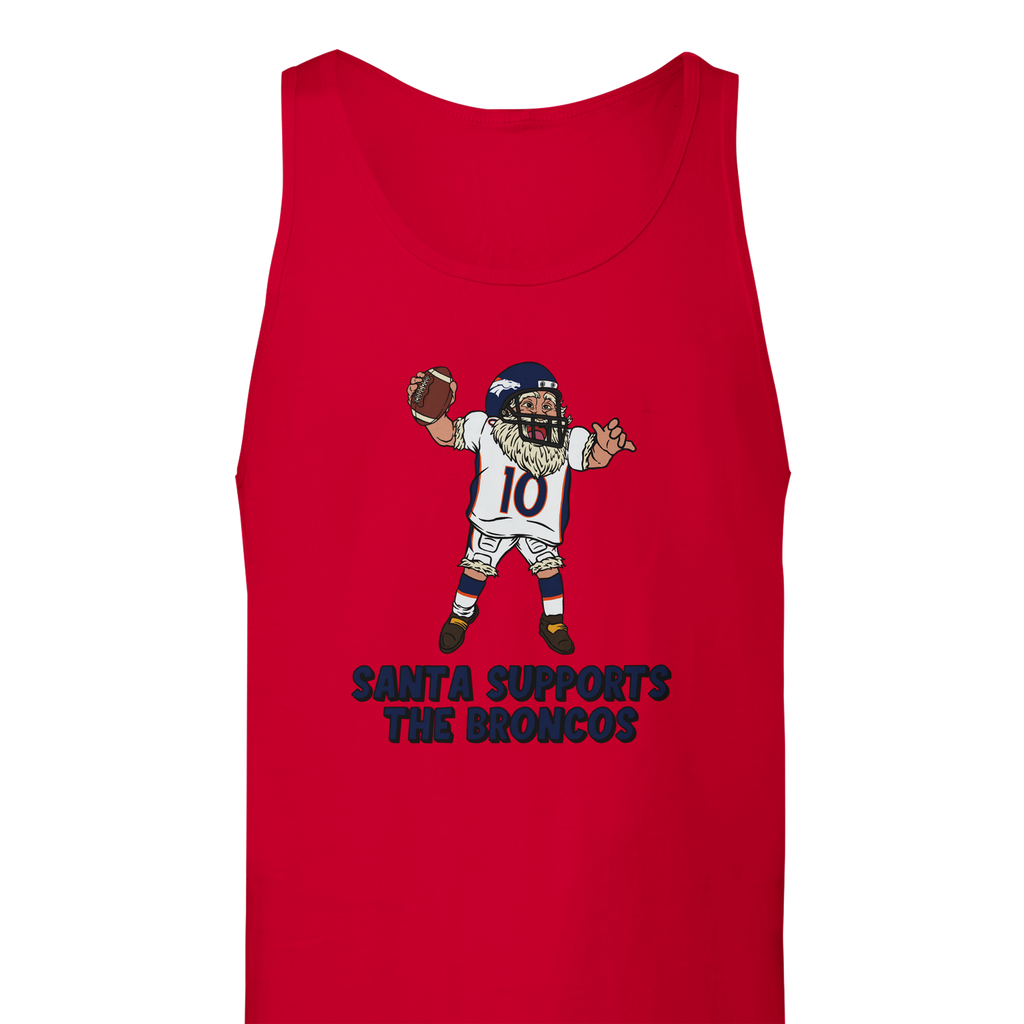 Denver Broncos Unisex Santa Tank Top