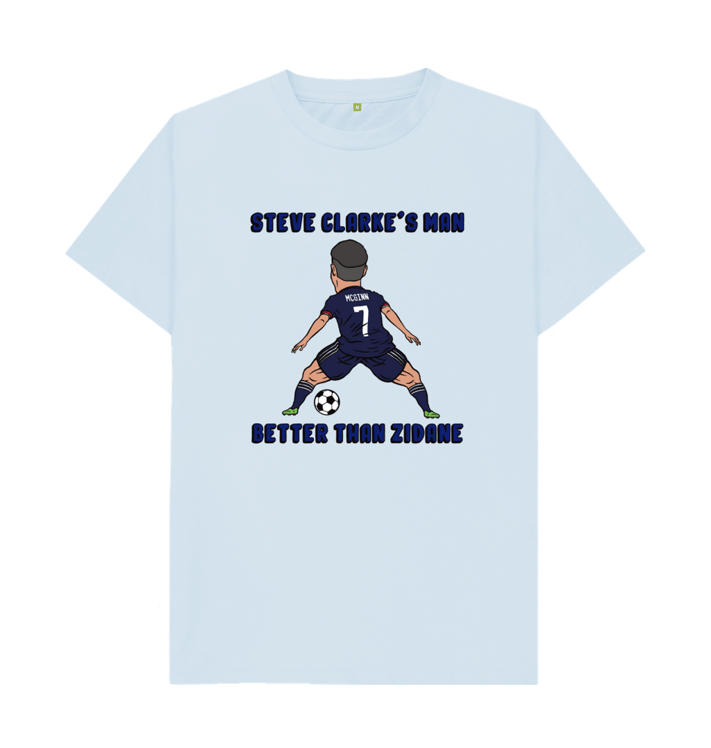 Sky Blue Printed T-shirt Front