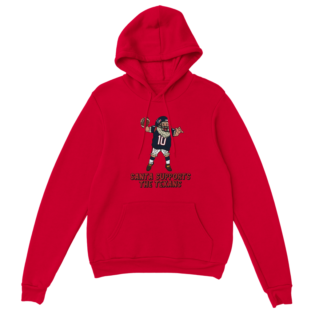 Houston Texans Unisex Pullover Santa Hoodie