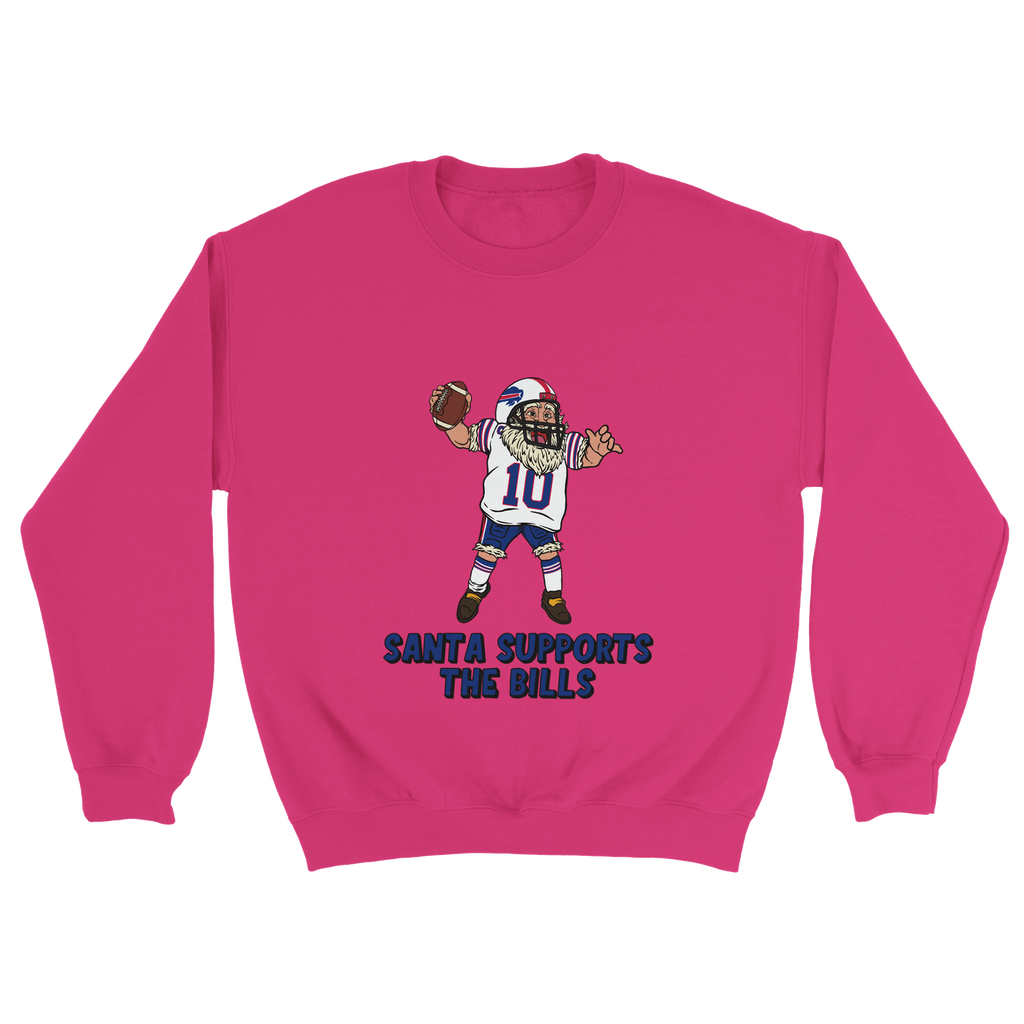 Buffalo Bills Unisex Crewneck Santa Sweatshirt