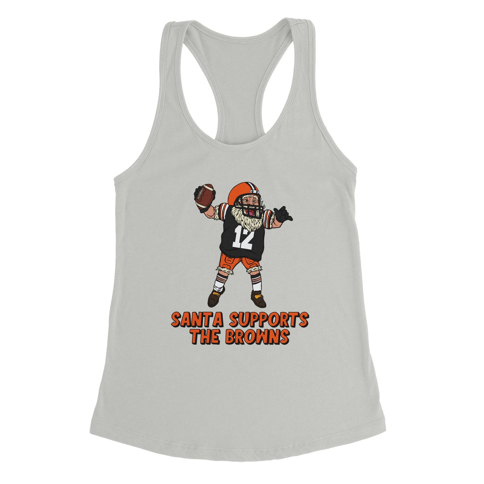 Cleveland Browns Women's Santa Racerback Tank