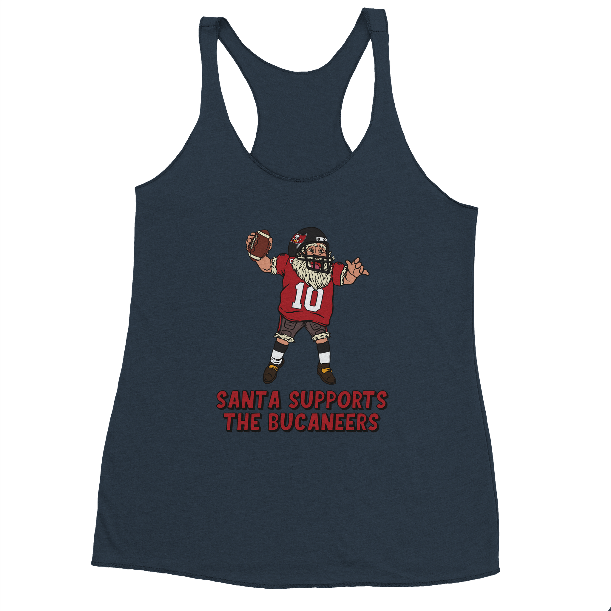 Tampa Bay Buccaneers Women's Racerback Santa Tank Top