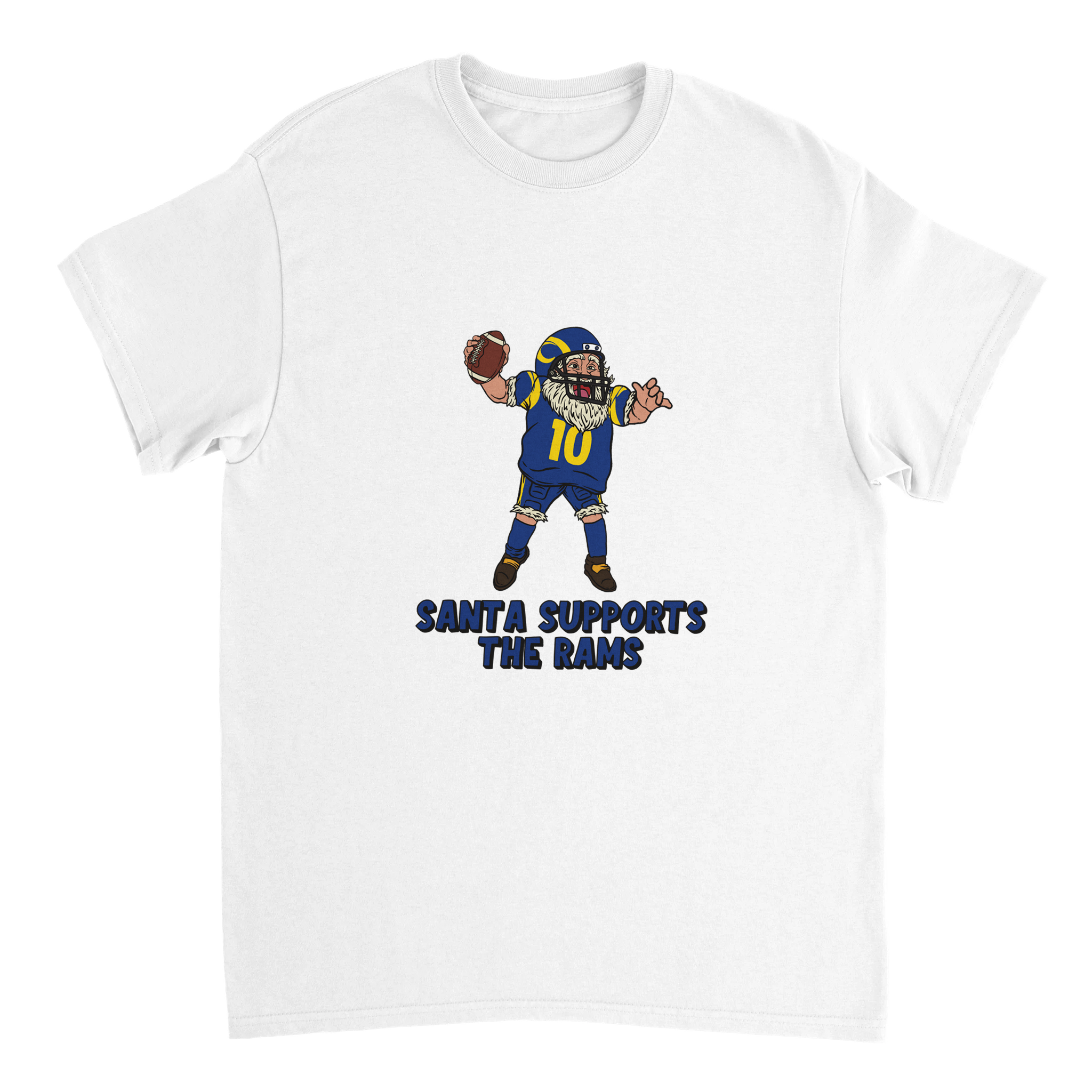 Los Angeles Rams Unisex Crewneck Santa T-shirt