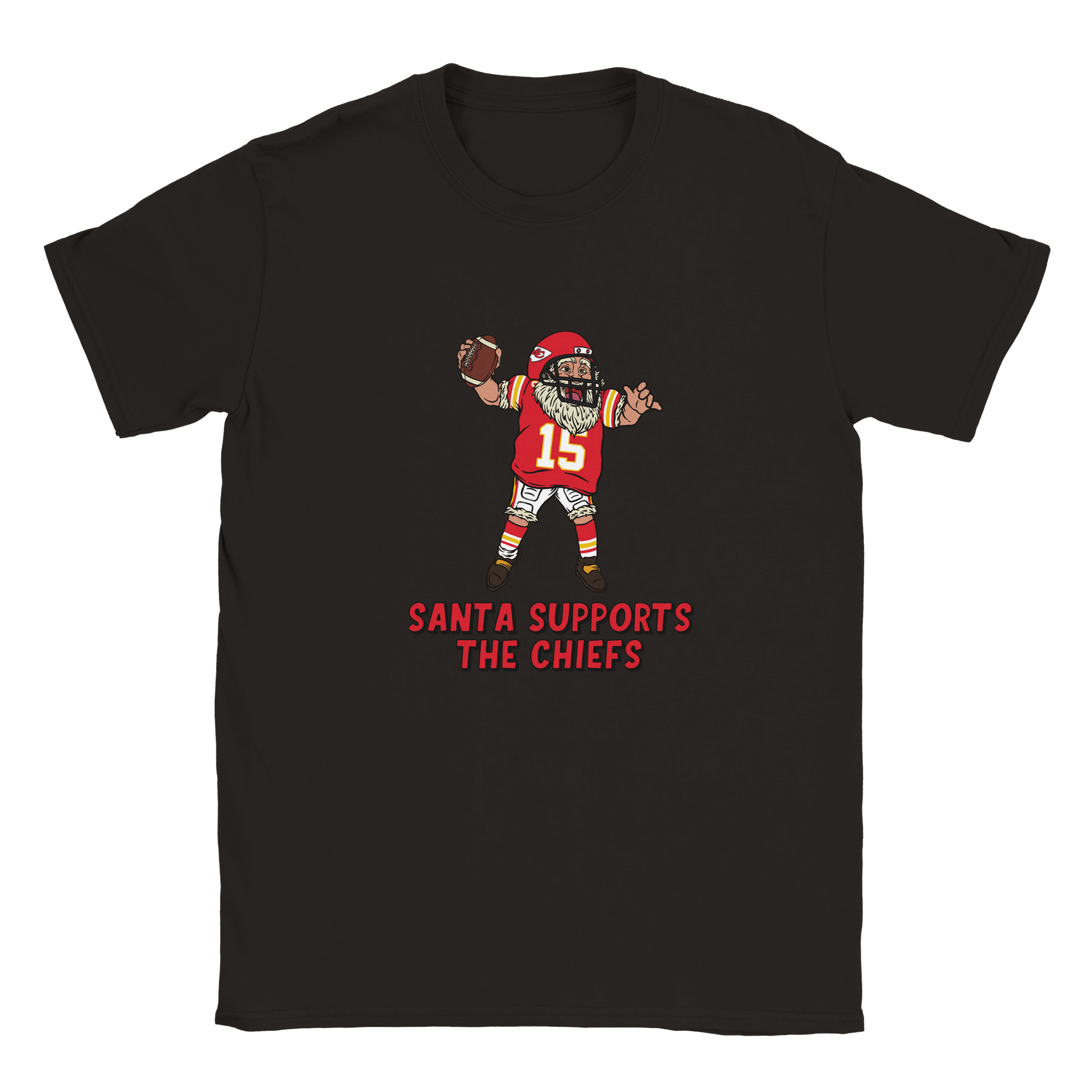 Kansas City Chiefs Kids Crewneck Santa T-shirt