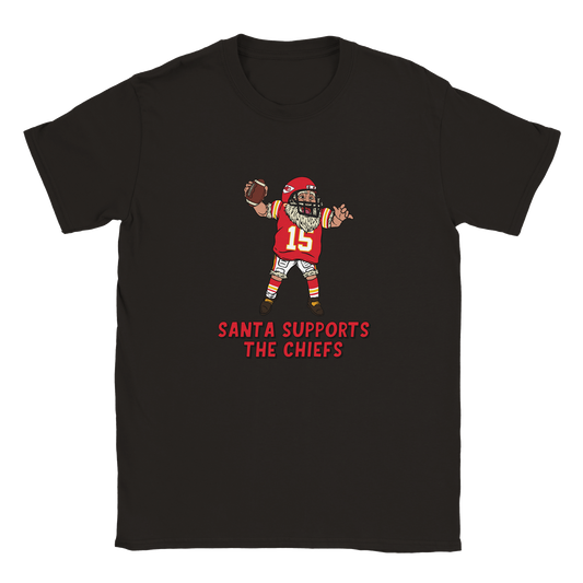 Kansas City Chiefs Kids Crewneck Santa T-shirt
