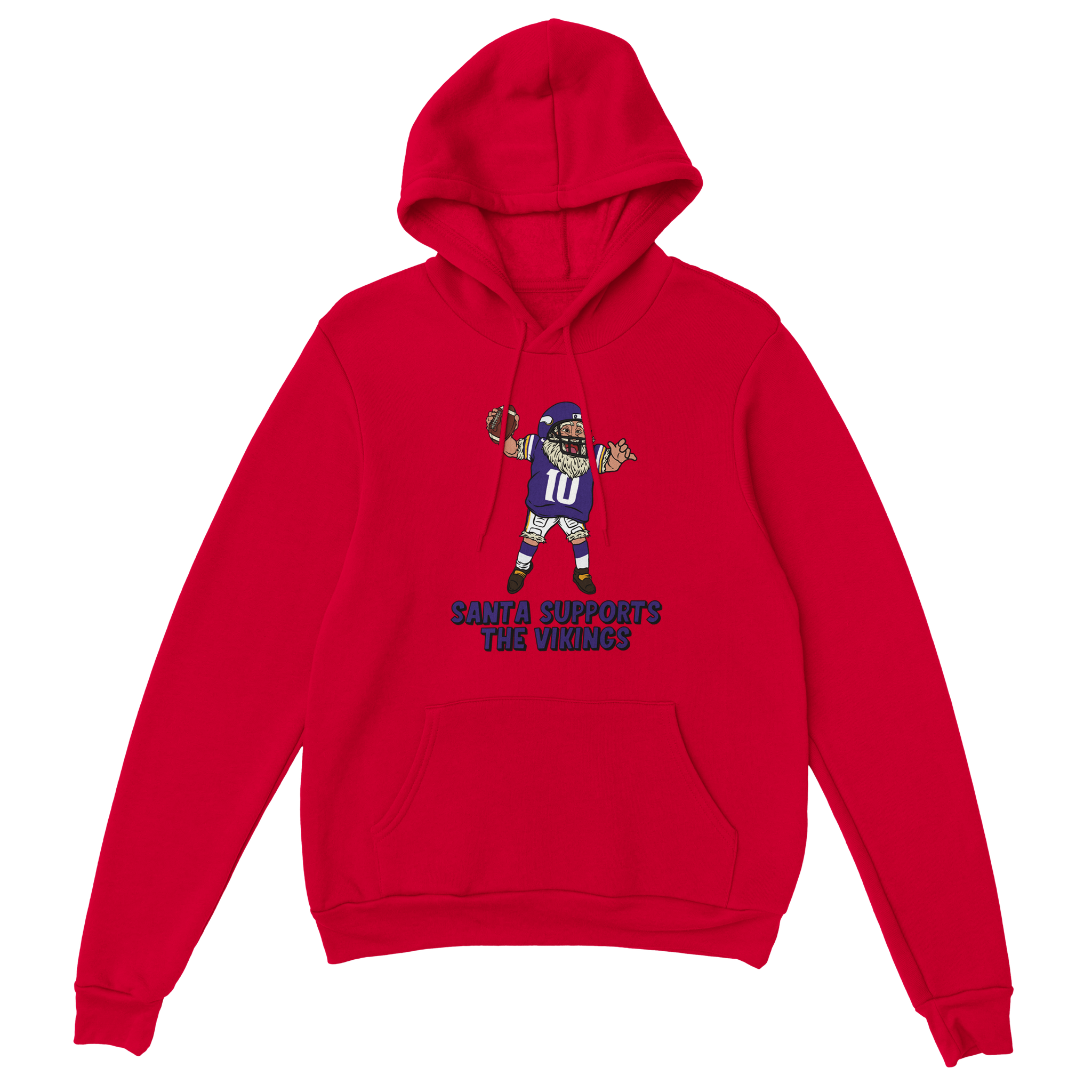 Minnesota Vikings Unisex Pullover Santa Hoodie