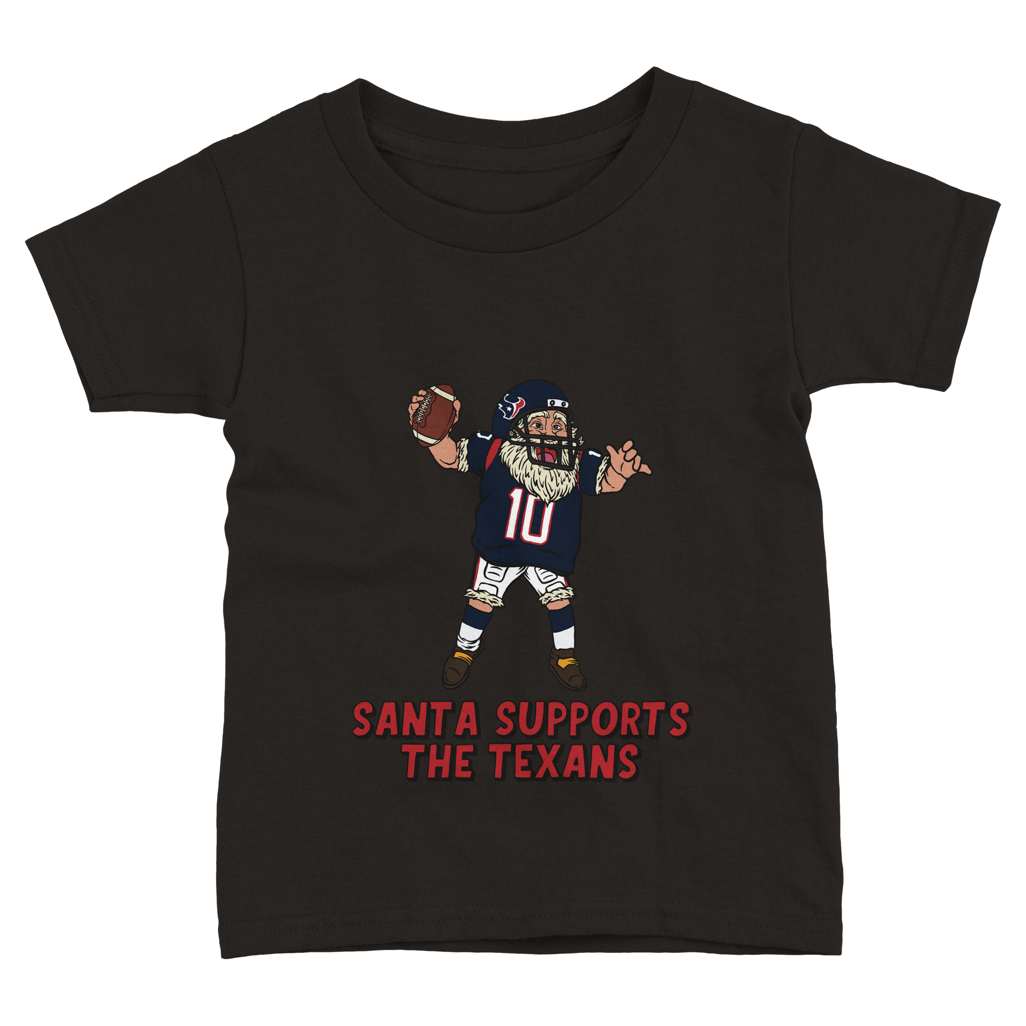 Houston Texans Toddler Fine Jersey Santa T-Shirt